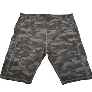 Oalka‎ Black Camouflage Yoga Exercise Shorts